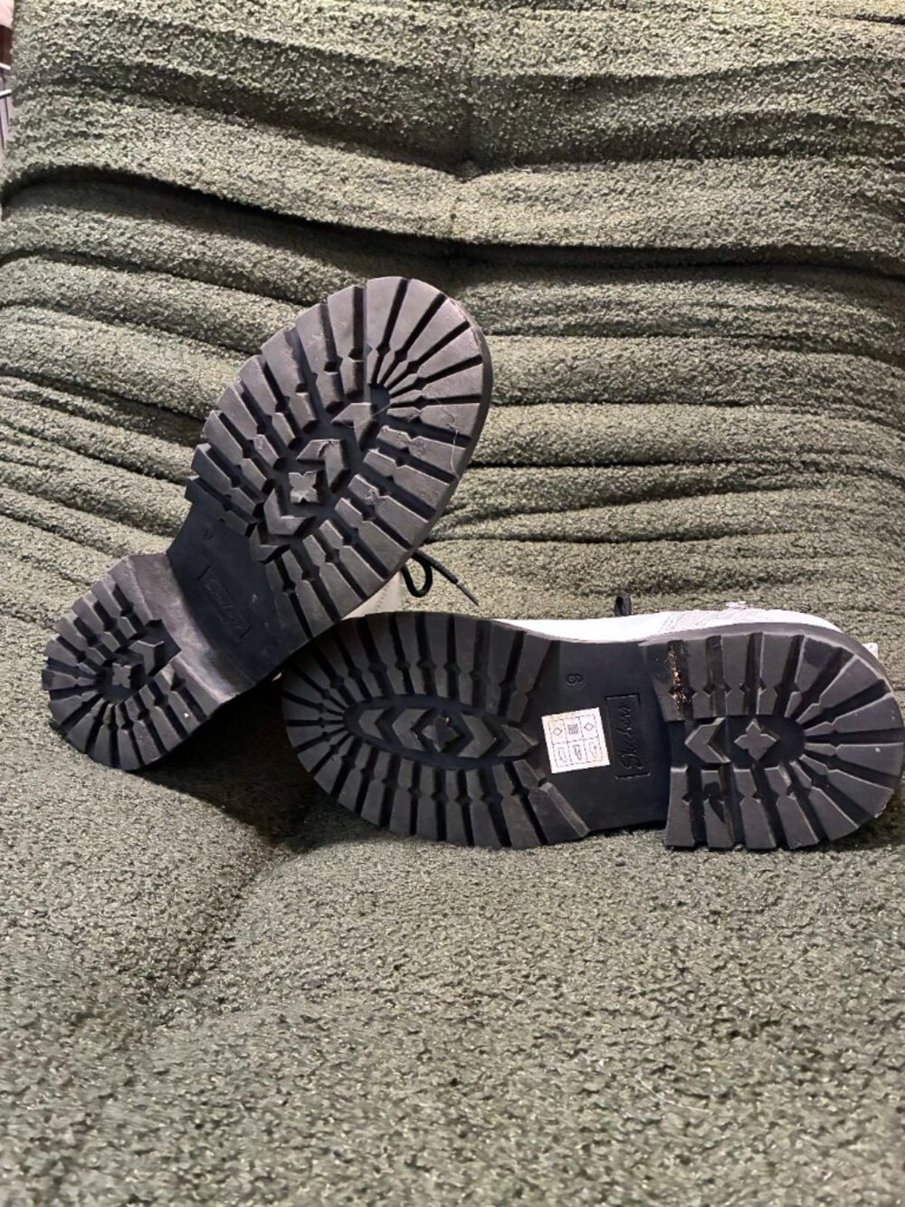 Skechers White Moto Combat Boots - Picture 4 of 10